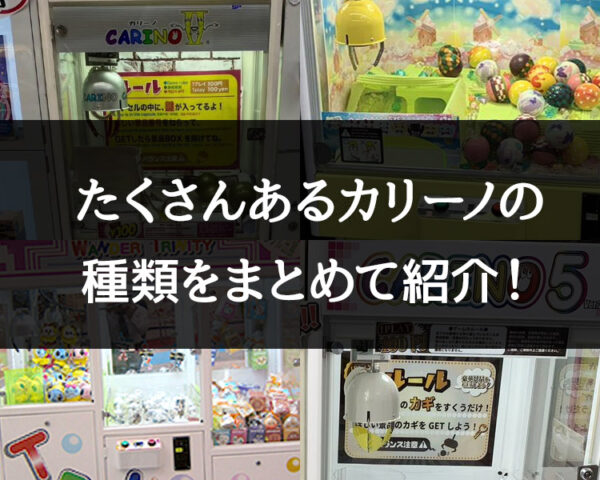 たくさんあるカリーノの種類を紹介！