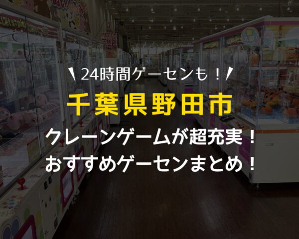 【超激熱店も！】千葉県野田市のおすすめゲーセン4選！クレーンゲームが取りやすいゲームセンターを遊んで検証！【千葉県・UFOキャッチャー】