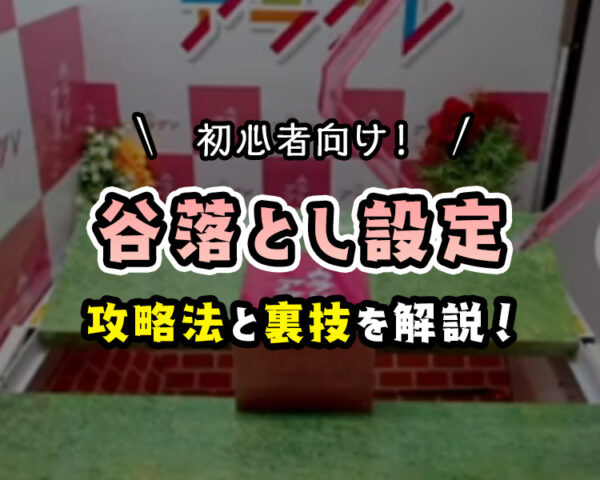 【初心者向け】谷落としのコツ・攻略を分かりやすく解説【クレーンゲーム】