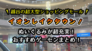 越谷のイオンレイクタウンのおすすめゲーセン3選!クレーンゲームが取りやすいゲームセンターを遊んで検証!【埼玉県越谷市】