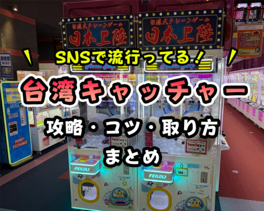 【プロが解説】台湾UFOキャッチャー攻略とコツ！設置場所も紹介！【今人気の台湾式クレーンゲーム！】