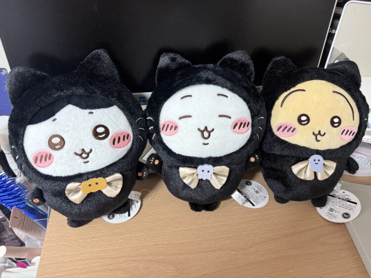 『ちいかわ』黒猫のぬいぐるみの実際の写真