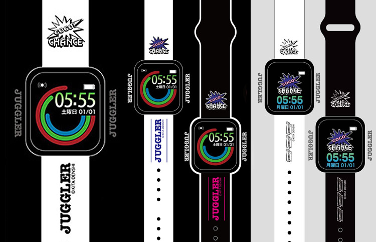 ジャグラースマートウォッチ1・2・3のデザイン