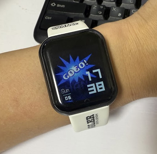 オリジナル壁紙を設定した画面