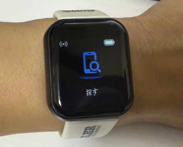 スマホを探す機能の画面