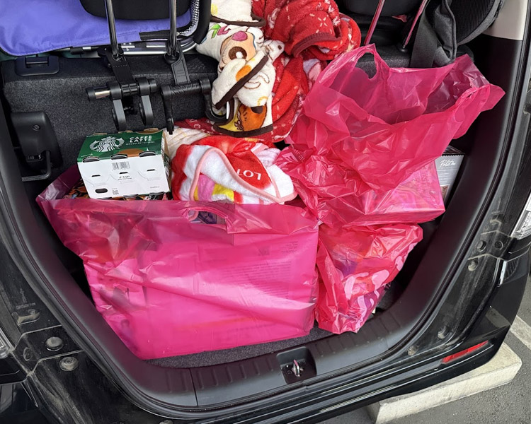 ある日のスーパーウェーブ柏店で獲得した景品のほんのごく一部