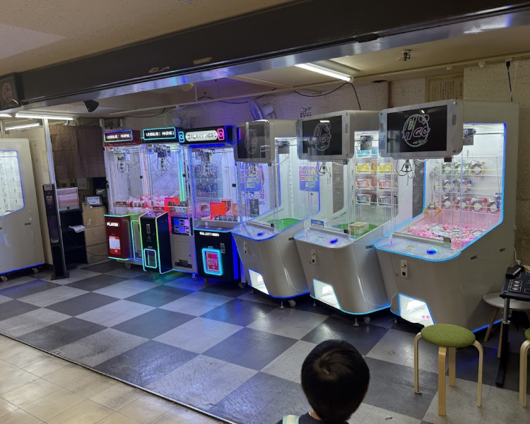無人クレーンゲームコーナー