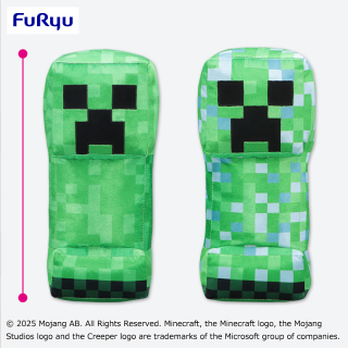 マインクラフト シャイニーBIGぬいぐるみ：クリーパー：帯電クリーパー